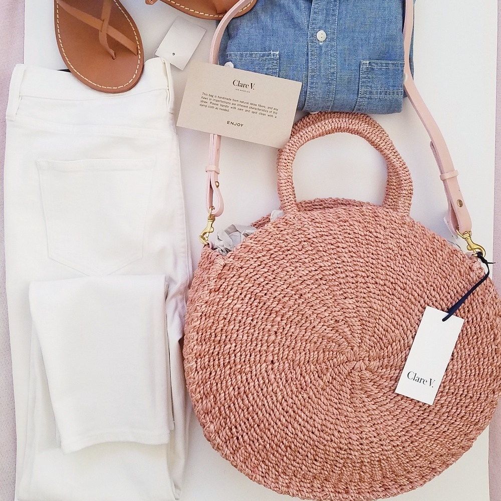 NWT Clare V. Alice Sisal tote
